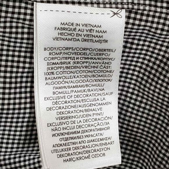 Polo Ralph Lauren Oxford Shirt Mens Size L Black Gingham Plaid LS Button Down - Picture 9 of 11
